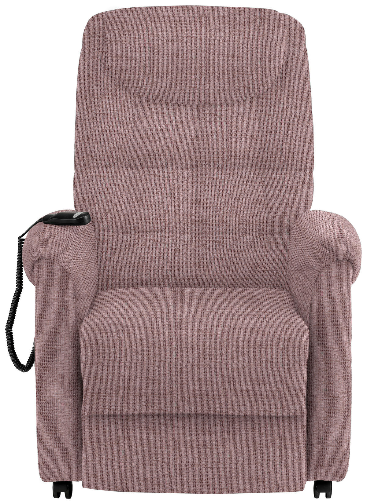 FERNSEHSESSEL in Mikrofaser Altrosa  - Schwarz/Altrosa, KONVENTIONELL, Kunststoff/Textil (83/113/92cm) - Xora