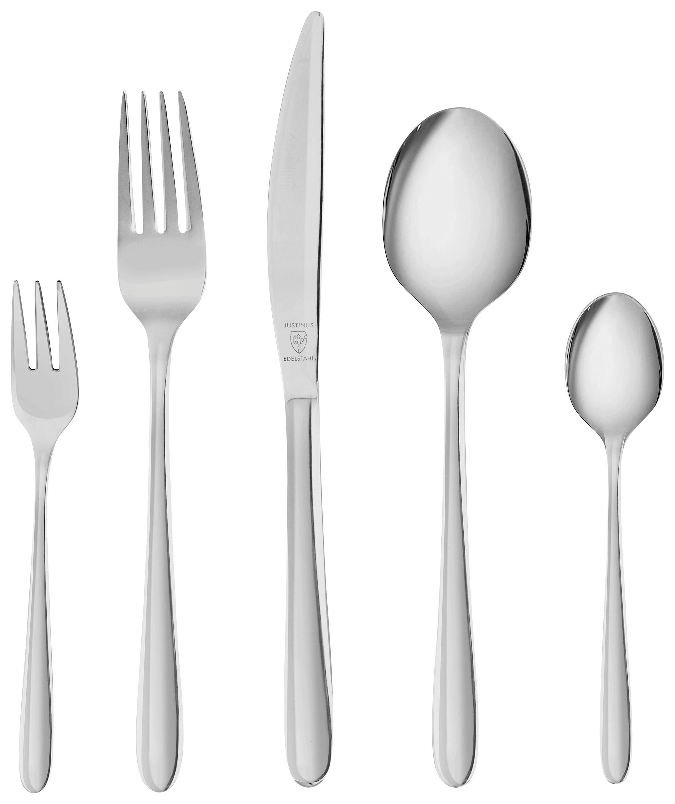 SET PRIBORA ZA JELO 30-dijelni Monza - boje oplemenjenog čelika, Konvencionalno, metal - Justinus