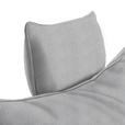 ECKSOFA in Webstoff Silberfarben  - Silberfarben/Schwarz, MODERN, Textil/Metall (297/173cm) - Carryhome