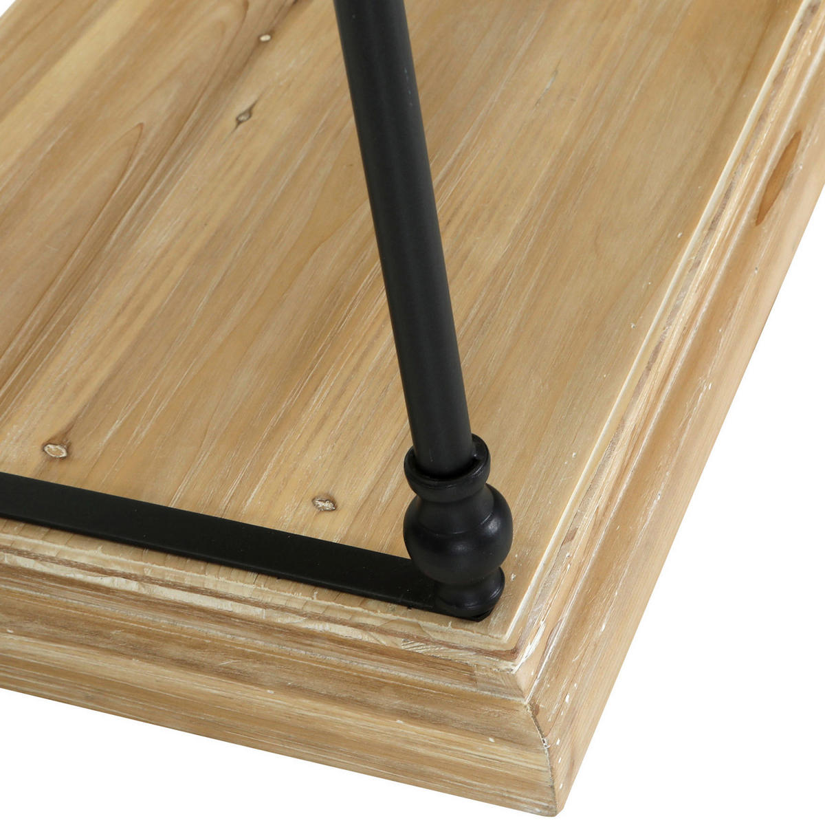 REGAL  162/86/43 cm Schwarz, Tannenholzfarben  - Tannenholzfarben/Schwarz, Design, Holz/Metall (162/86/43cm) - Landscape