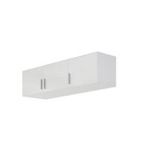 NASTAVEK ZA OMARO - bela/barve aluminija, Konvencionalno, umetna masa/leseni material (136/39/54cm) - Xora