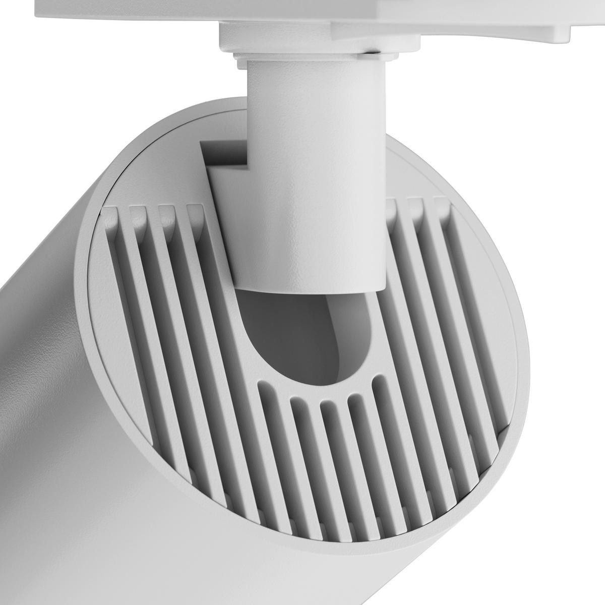 SCHIENENSYSTEM-STRAHLER - Weiss, Basics, Metall (5,2/12,5/9,2cm) - MAYTONI