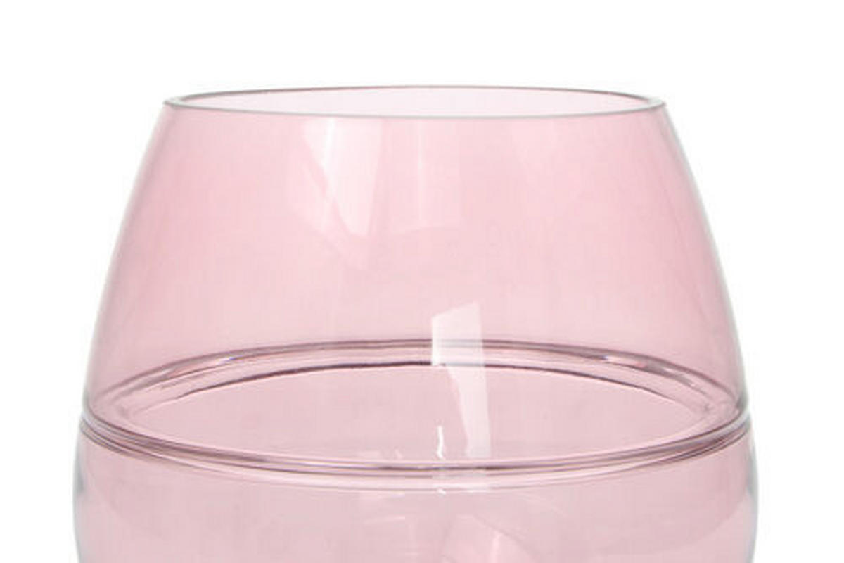 VASE  - Rosa, Design, Glas (17/17/17cm) - Kayoom