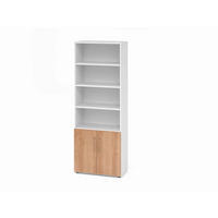 AKTENSCHRANK Weiß, Nussbaumfarben  - Nussbaumfarben/Weiß, Basics, Holzwerkstoff (80/215,6/41,7cm) - Venda