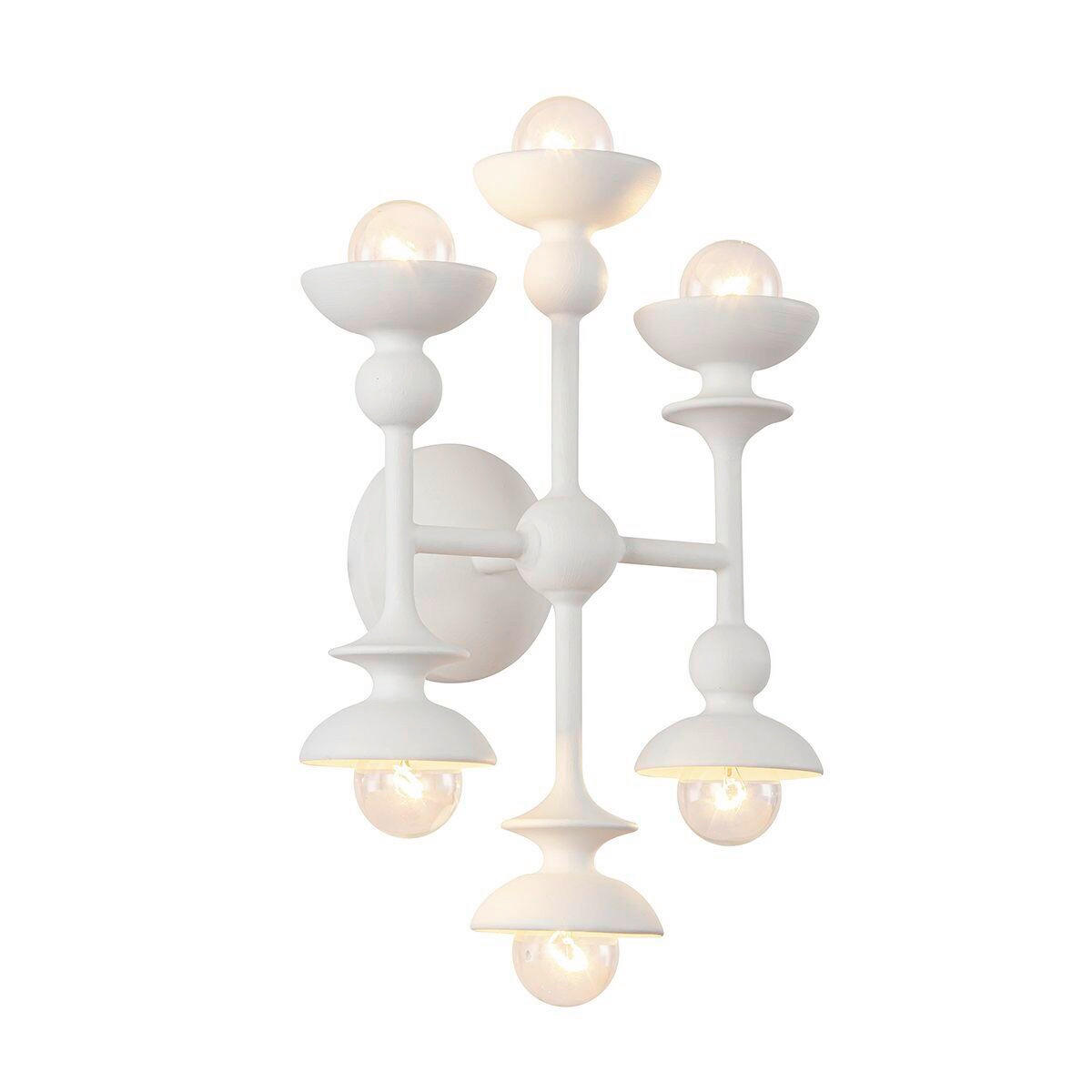 WANDLEUCHTE    - Weiß, KONVENTIONELL, Metall (35,6/27,9/14cm) - Elstead Lighting