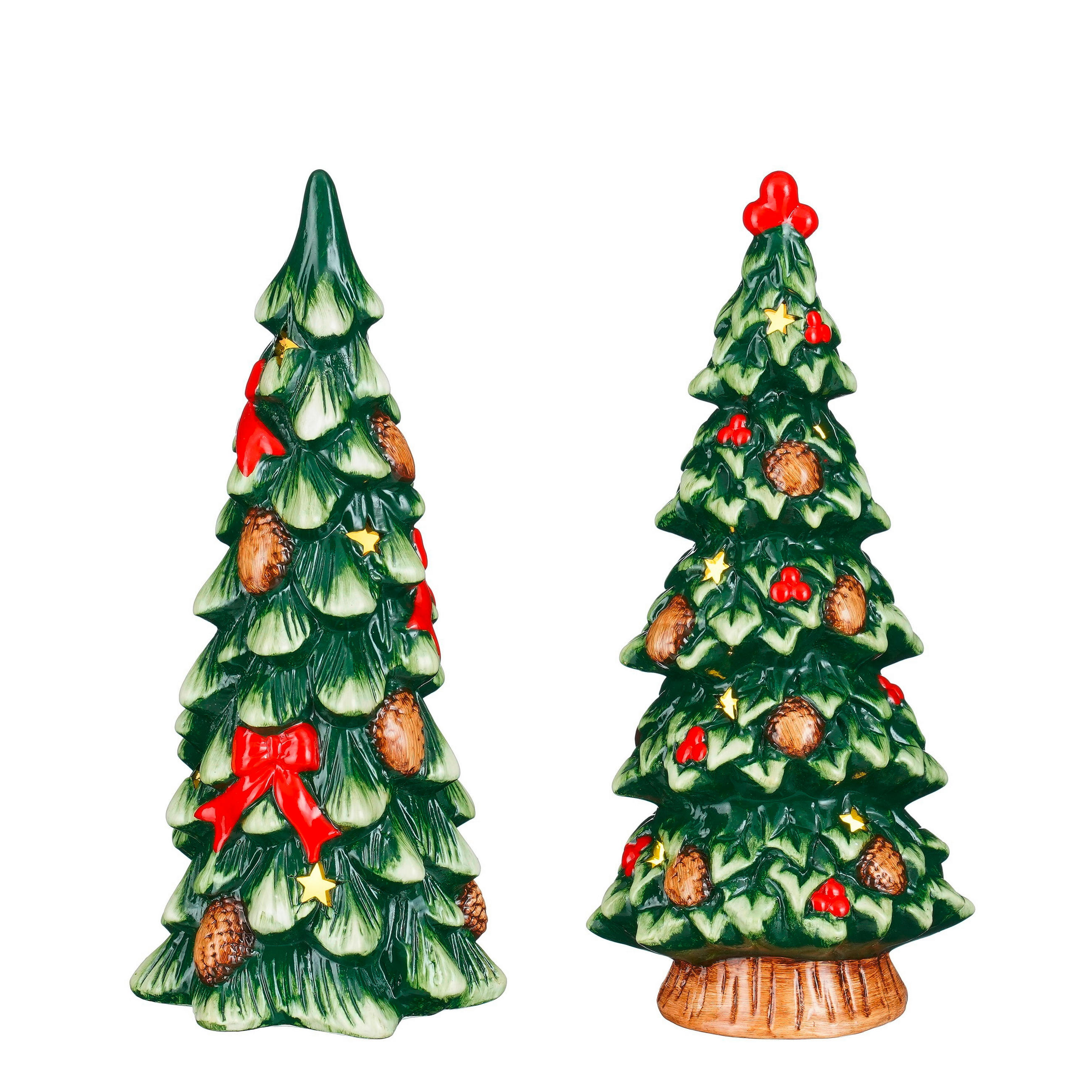 STOJAN NA VIANOČNÝ STROMČEK  - zelená, Basics, keramika (14.0/12.0/32.0cm)