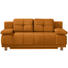 BOXSPRINGSOFA in Textil Orange - Chromfarben/Orange, MODERN, Textil/Metall (202/92/104cm) - Novel BOXSPRINGSOFA in Textil Orange - Chromfarben/Orange, MODERN, Textil/Metall (202/92/104cm) - Novel