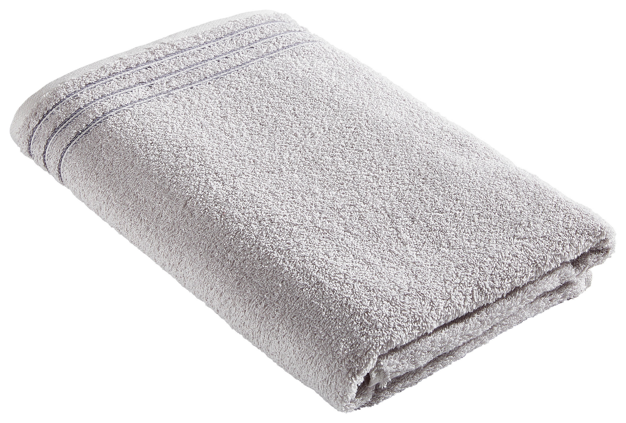 DUSCHTUCH 67/140 cm Grossetto  - Hellgrau, Basics, Textil (67/140cm) - Vossen