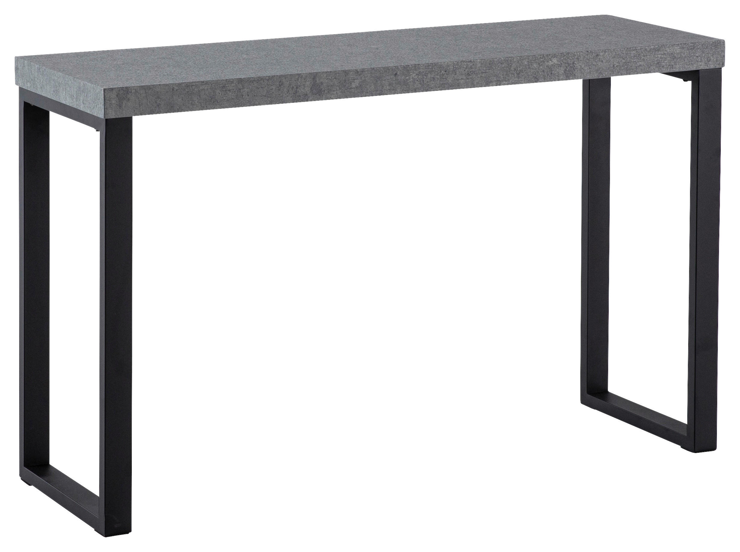 KONSOLENTISCH Grau  - Schwarz/Grau, Design, Holzwerkstoff/Metall (120/40/76cm) - MID.YOU