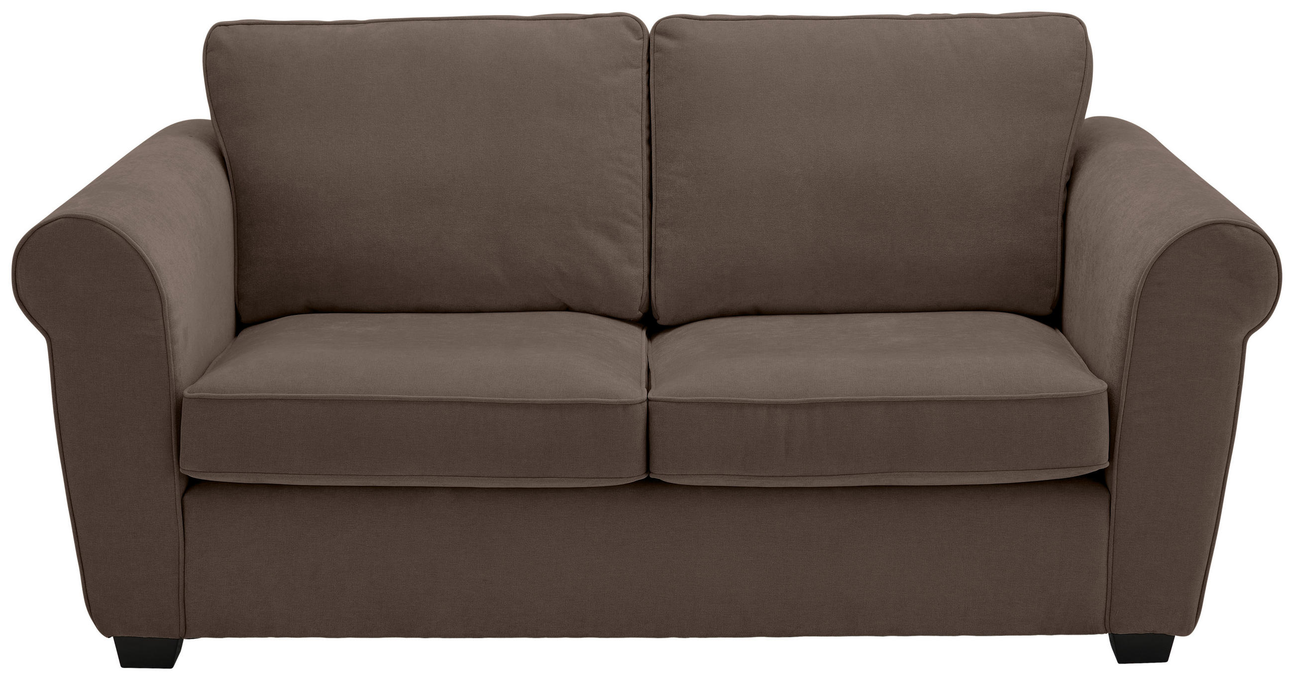 2,5-SITZER Chenille Braun  - Schwarz/Braun, KONVENTIONELL, Kunststoff/Textil (196/88/86cm) - Carryhome