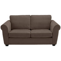 2,5-SITZER Chenille Braun  - Schwarz/Braun, KONVENTIONELL, Kunststoff/Textil (196/88/86cm) - Carryhome