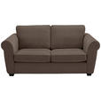 2,5-SITZER  in Chenille Braun  - Schwarz/Braun, KONVENTIONELL, Kunststoff/Textil (196/88/86cm) - Carryhome