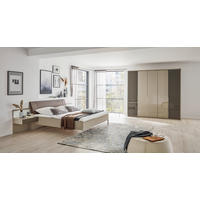 SCHLAFZIMMER Grau, Schlammfarben  - Schlammfarben/Grau, Design, Glas/Holzwerkstoff (180/200cm) - Musterring