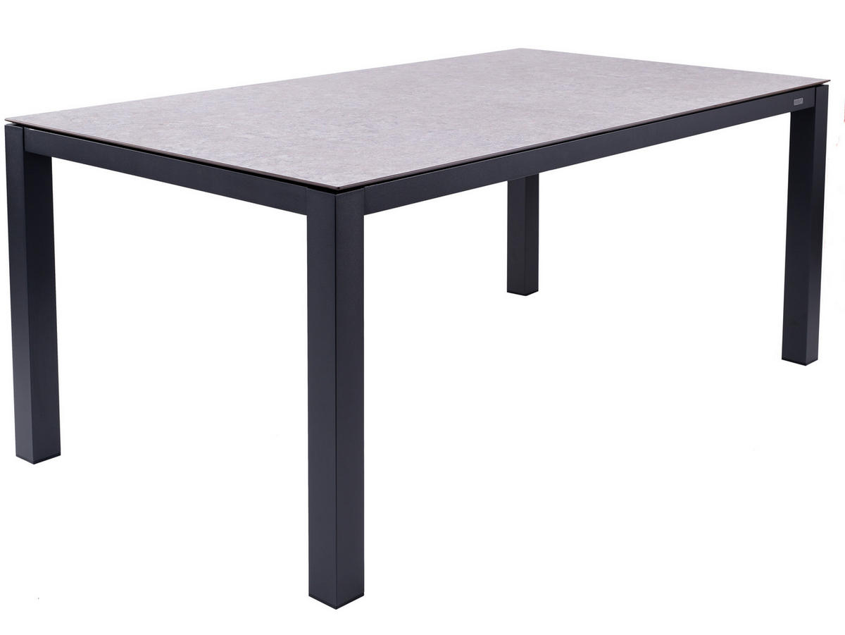 GARTENTISCHGESTELL 160/90/74 cm Metall  - Graphitfarben, Design, Metall (160/90/74cm) - Zebra 