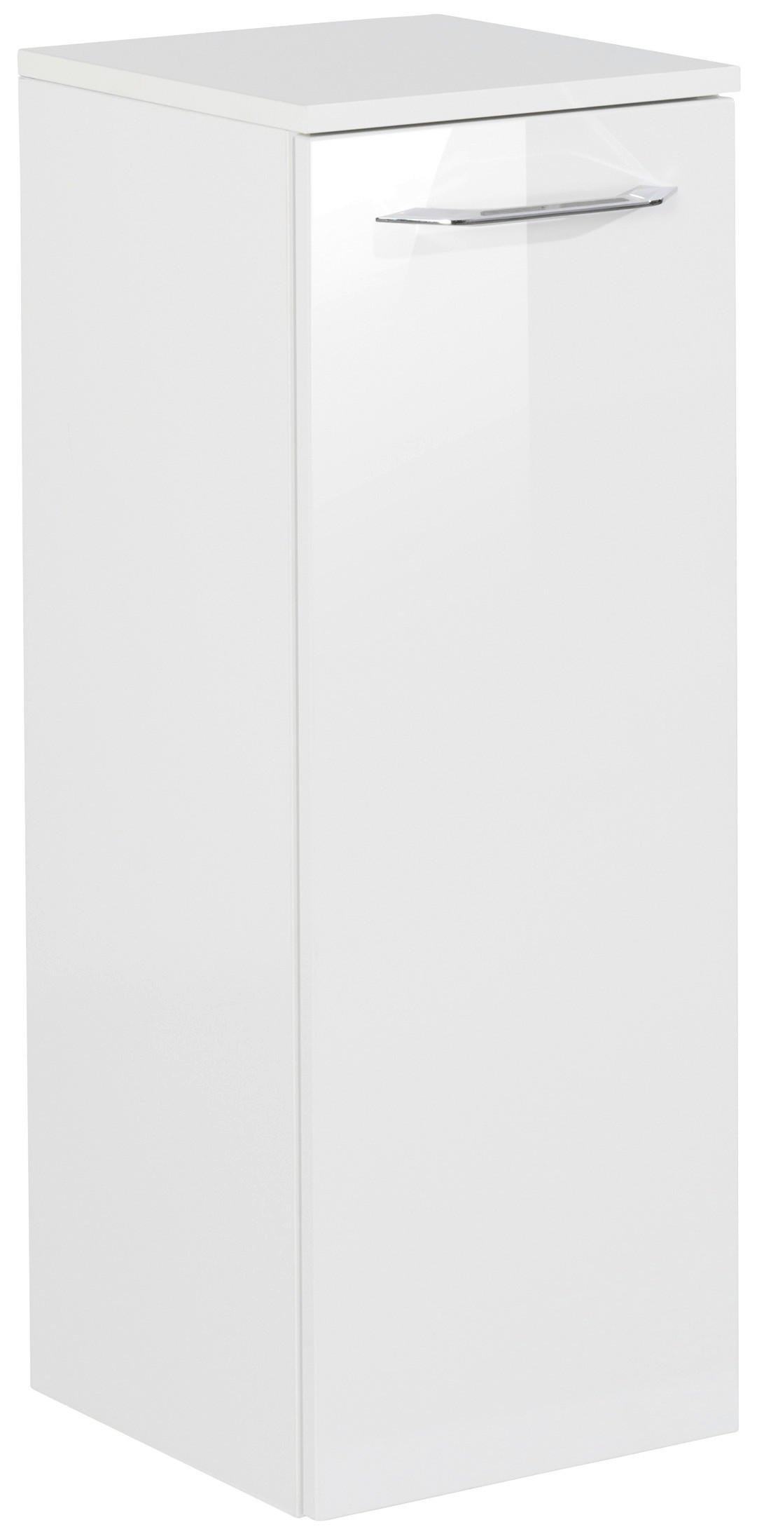 MIDISCHRANK 30,5/81/32 cm  - Alufarben, MODERN, Glas/Holzwerkstoff (30,5/81/32cm) - MID.YOU