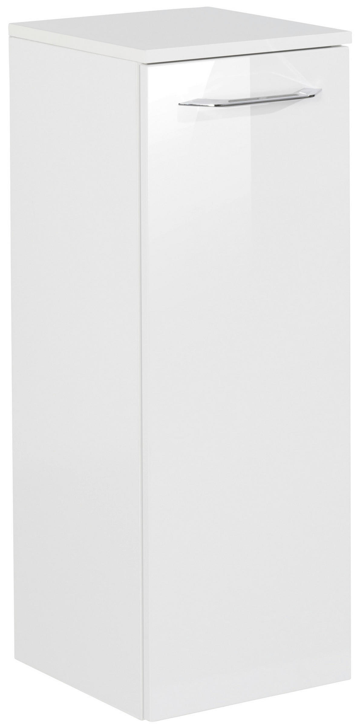 MIDISCHRANK 30,5/81/32 cm  - Alufarben, MODERN, Glas/Holzwerkstoff (30,5/81/32cm) - MID.YOU