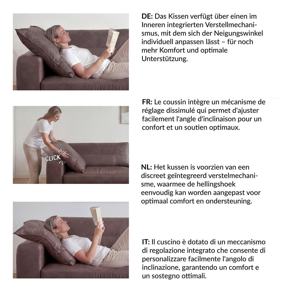 2-SITZER-SOFA  in Echtleder Dunkelgrau   - Dunkelgrau/Beige, Design, Leder/Kunststoff (240/85/123cm) - Livetastic