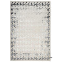 WEBTEPPICH 160/230 cm Houndstooth Border  - Grau, Design, Textil (160/230cm) - Dieter Knoll