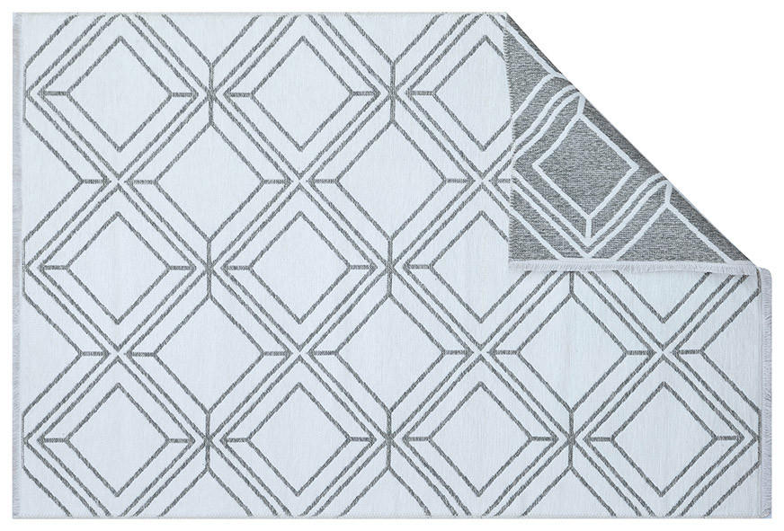 TEPIH NISKOG TKANJA 160/230 cm   siva, bijela  COLORI  - bijela/siva, Lifestyle, tekstil (160/230cm) - Novel