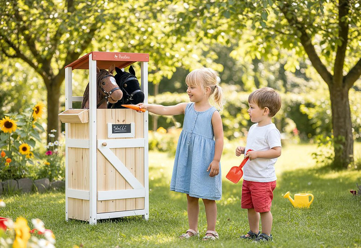 KINDERSPIELSET STALLI  - Multicolor, Basics, Holz (37/97/26,5cm) - Pinolino