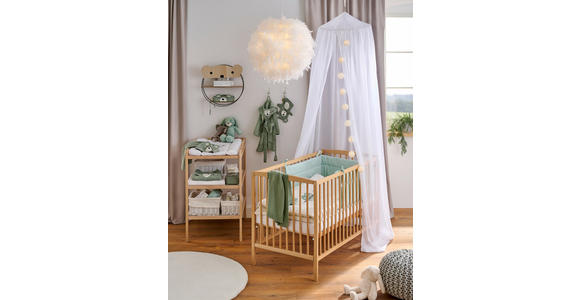 GITTERBETT Katja  124,5/65/86 cm   - Naturfarben, LIFESTYLE, Holz (124,5/65/86cm) - My Baby Lou