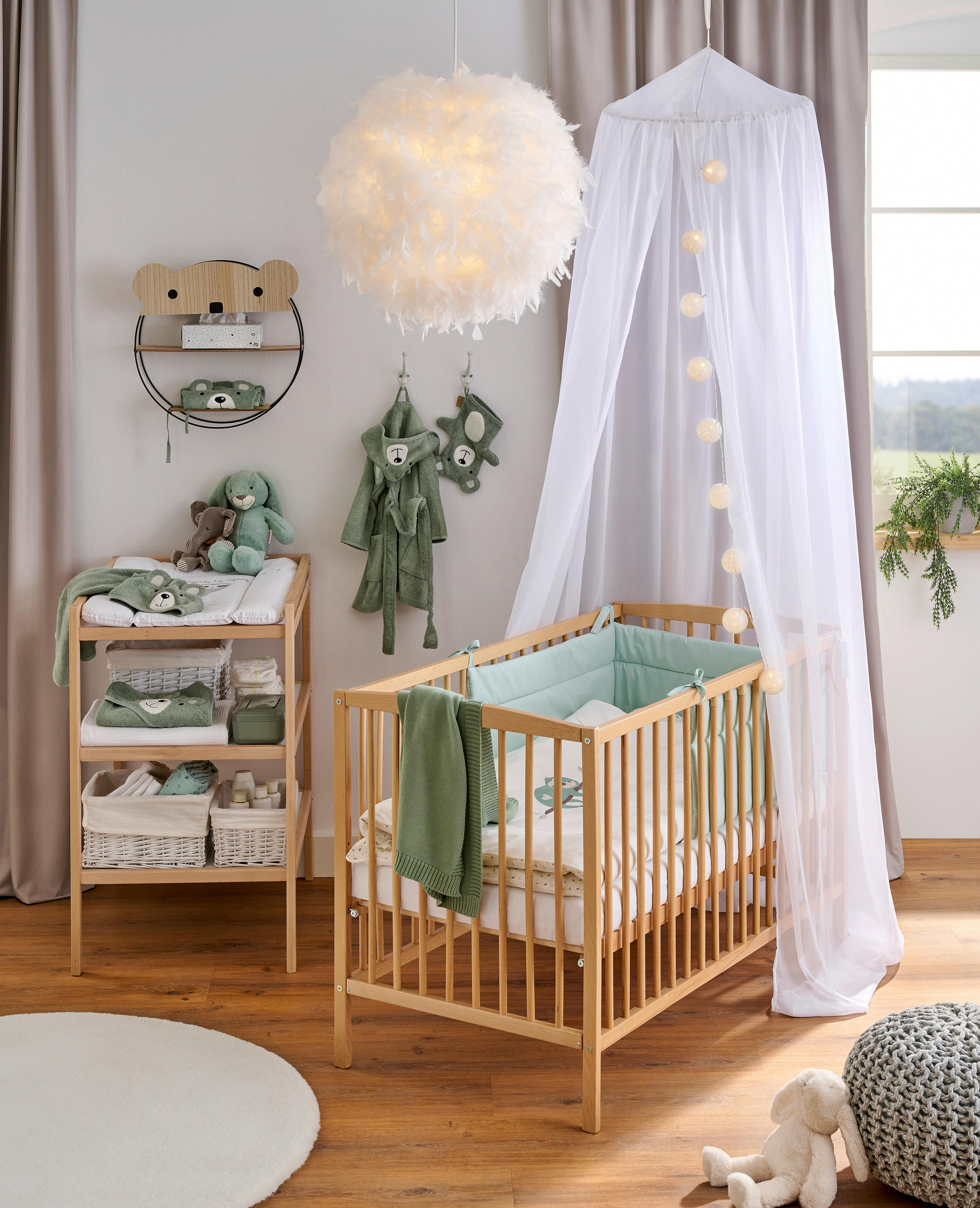 GITTERBETT Katja   120/60 cm  - Naturfarben, LIFESTYLE, Holz (120/60cm) - My Baby Lou