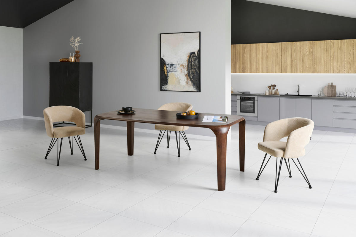 ESSTISCH Holz 200/100/76 cm  - Walnussfarben, Modern, Holz (200/100/76cm) - Livetastic