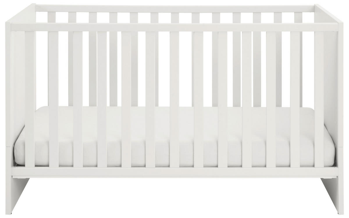 OTROŠKA POSTELJICA Little Snu bukev masivno 145/75/83 cm bela  - bela, Basics, leseni material/les (145/75/83cm) - Paidi