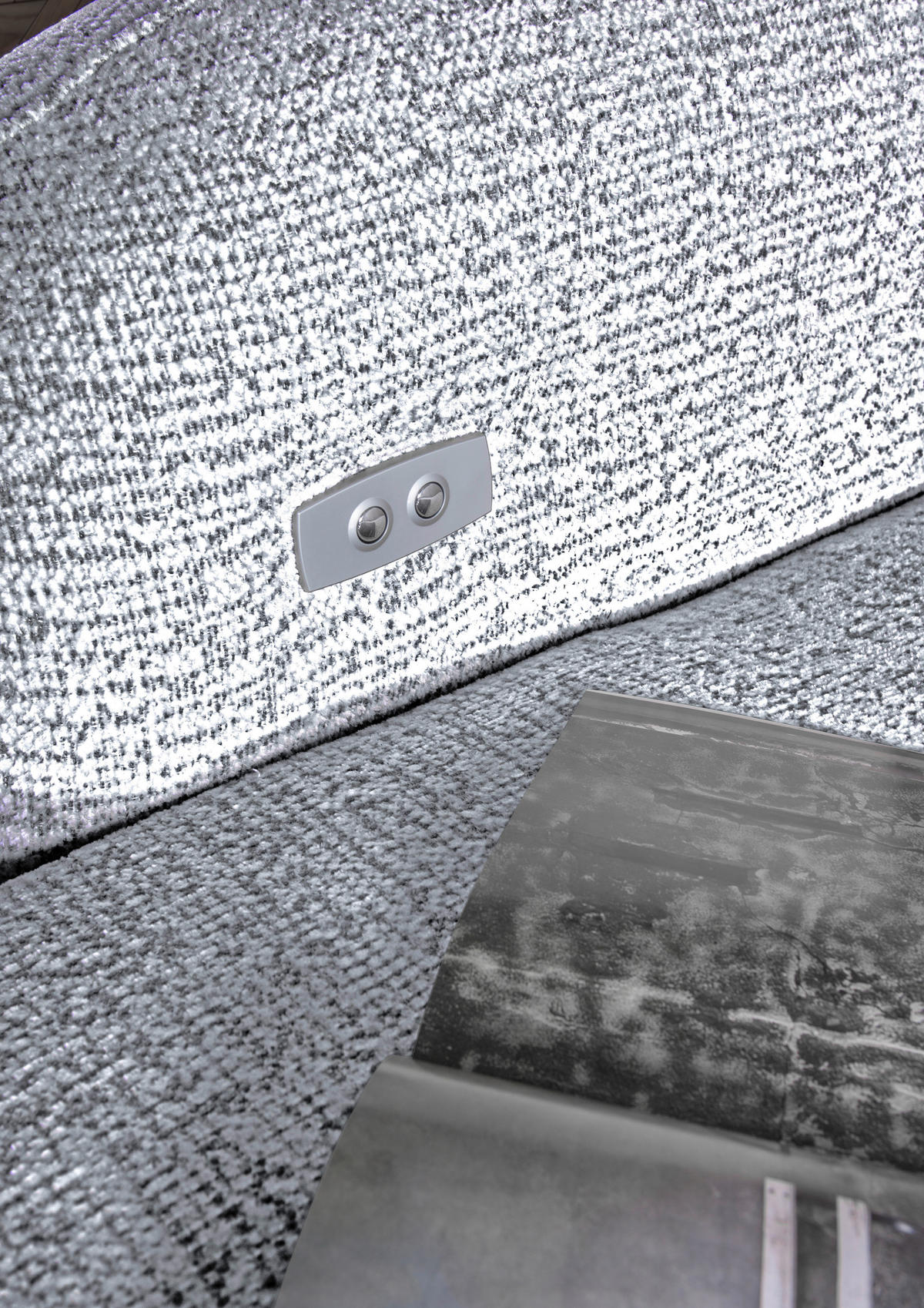 ECKSOFA Flachgewebe Schwarz, Weiss  - Weiss/Schwarz, Modern, Kunststoff/Textil (275/162cm) - Carryhome