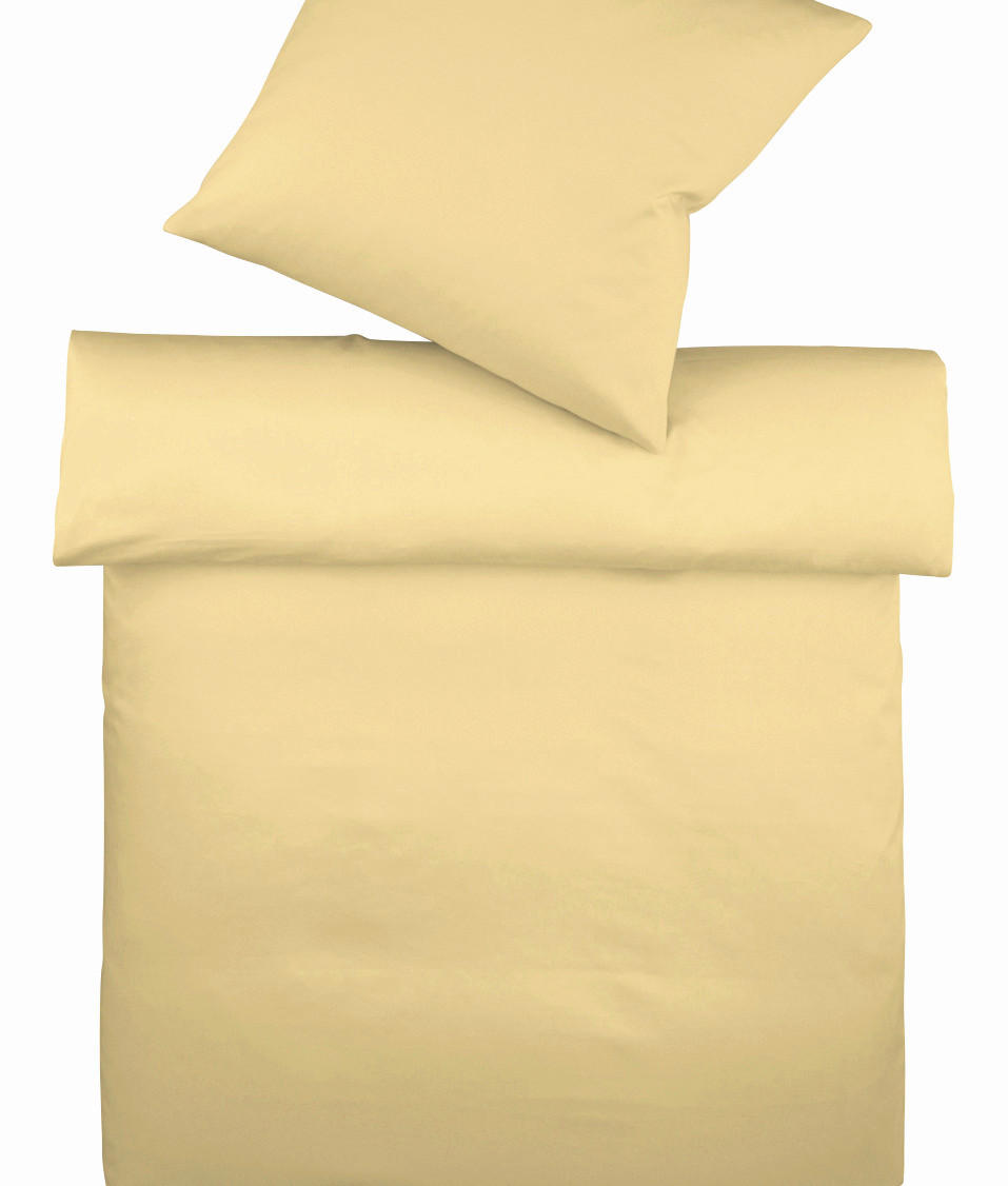 BETTWÄSCHE Makosatin 155/220 cm  - Beige, Basics, Textil (155/220cm) - Fleuresse