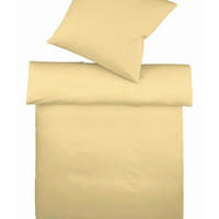 BETTWÄSCHE 2-teilig Makosatin 155/220 cm  - Beige, Basics, Textil (155/220cm) - Fleuresse