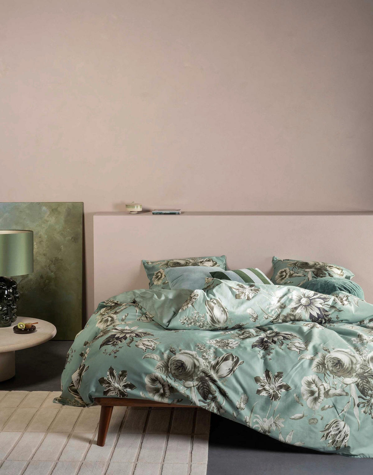 BETTWÄSCHE 2-teilig Florean Satin 135/200 cm  - Petrol, KONVENTIONELL, Textil (135/200cm) - Essenza