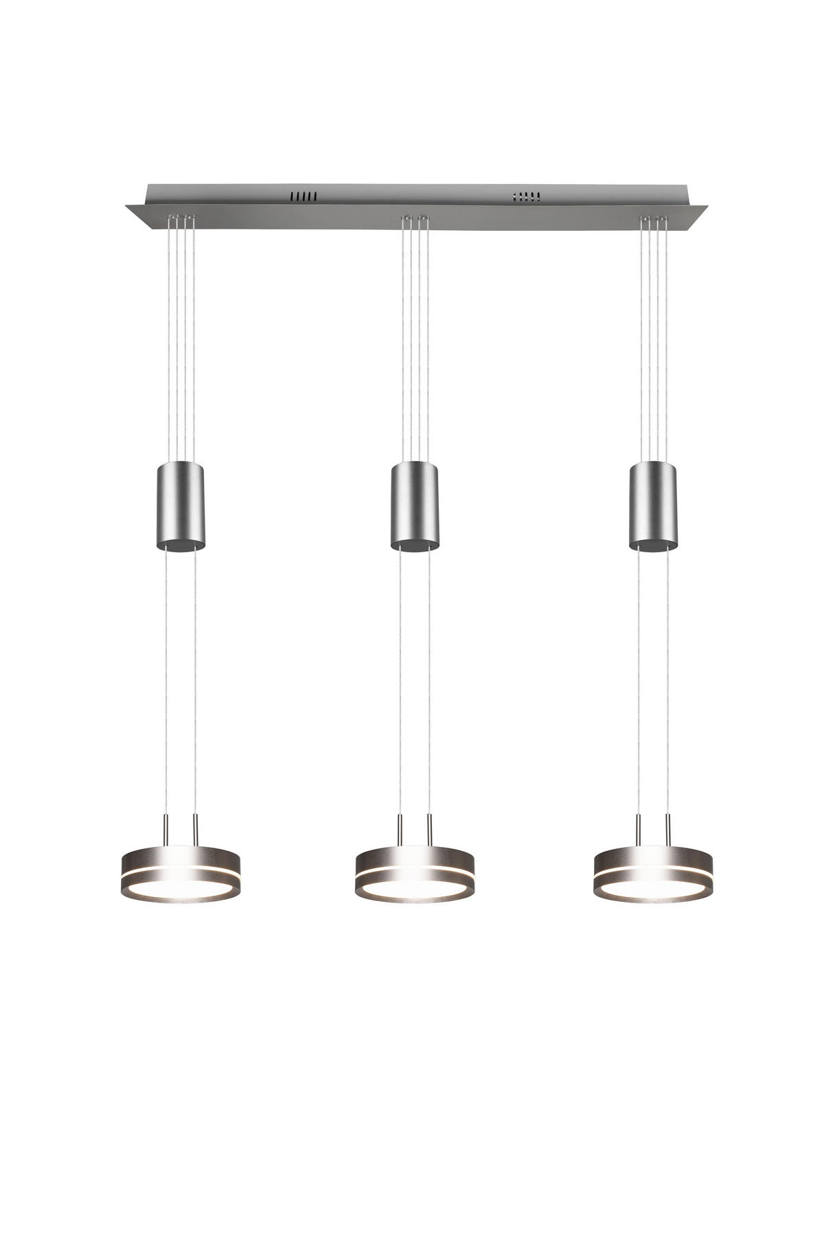LED-HÄNGELEUCHTE  85/150/14 cm   - Nickelfarben, Basics, Metall (85/150/14cm) - Trio Leuchten