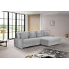 ECKSOFA SALVADOR Hellgrau Mikrofaser  - Wengefarben/Silberfarben, MODERN, Holz/Textil (293/164cm) - MID.YOU