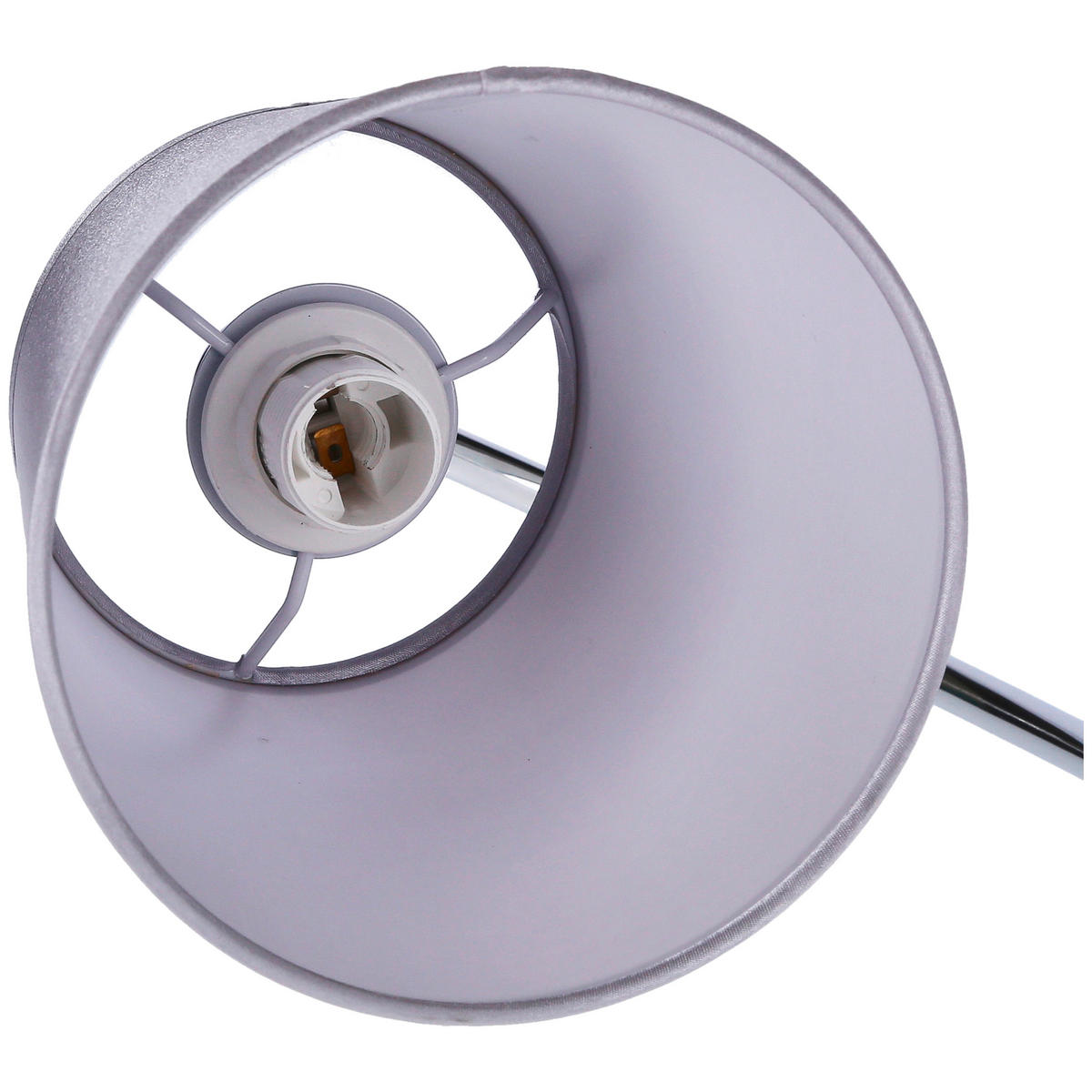 TISCHLEUCHTE 23/15/46 cm   - Chromfarben, Basics, Kunststoff/Metall (23/15/46cm)