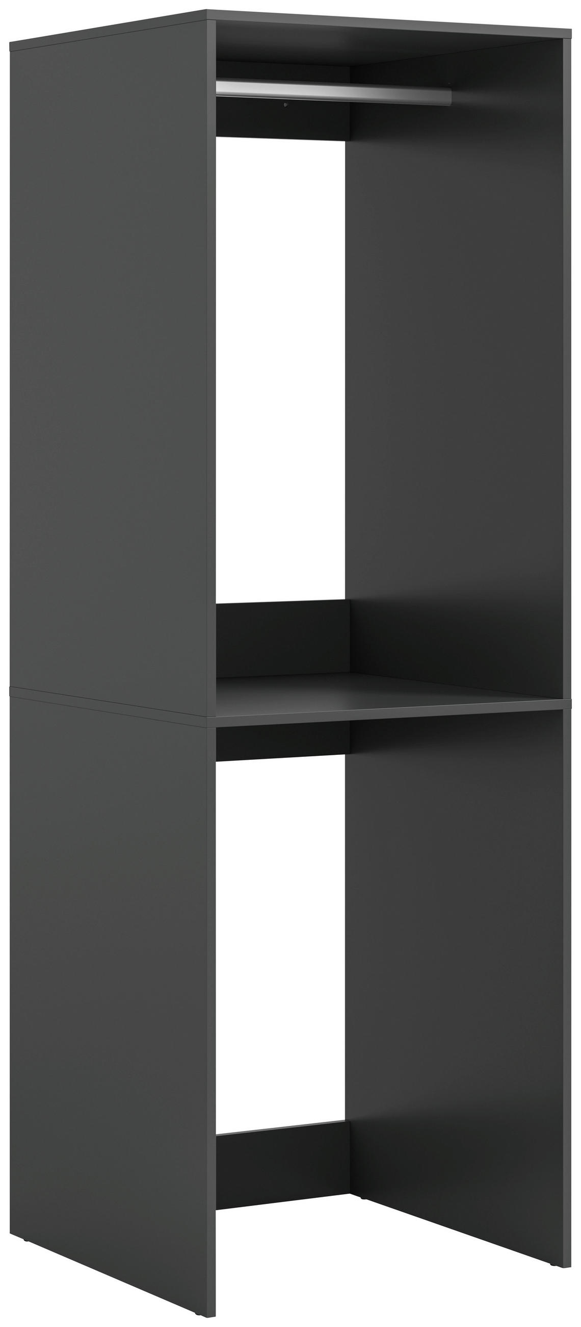 WASCHMASCHINENSCHRANK 66/195/60 cm  in Anthrazit  - Anthrazit/Weiß, Basics, Holzwerkstoff/Kunststoff (66/195/60cm) - MID.YOU