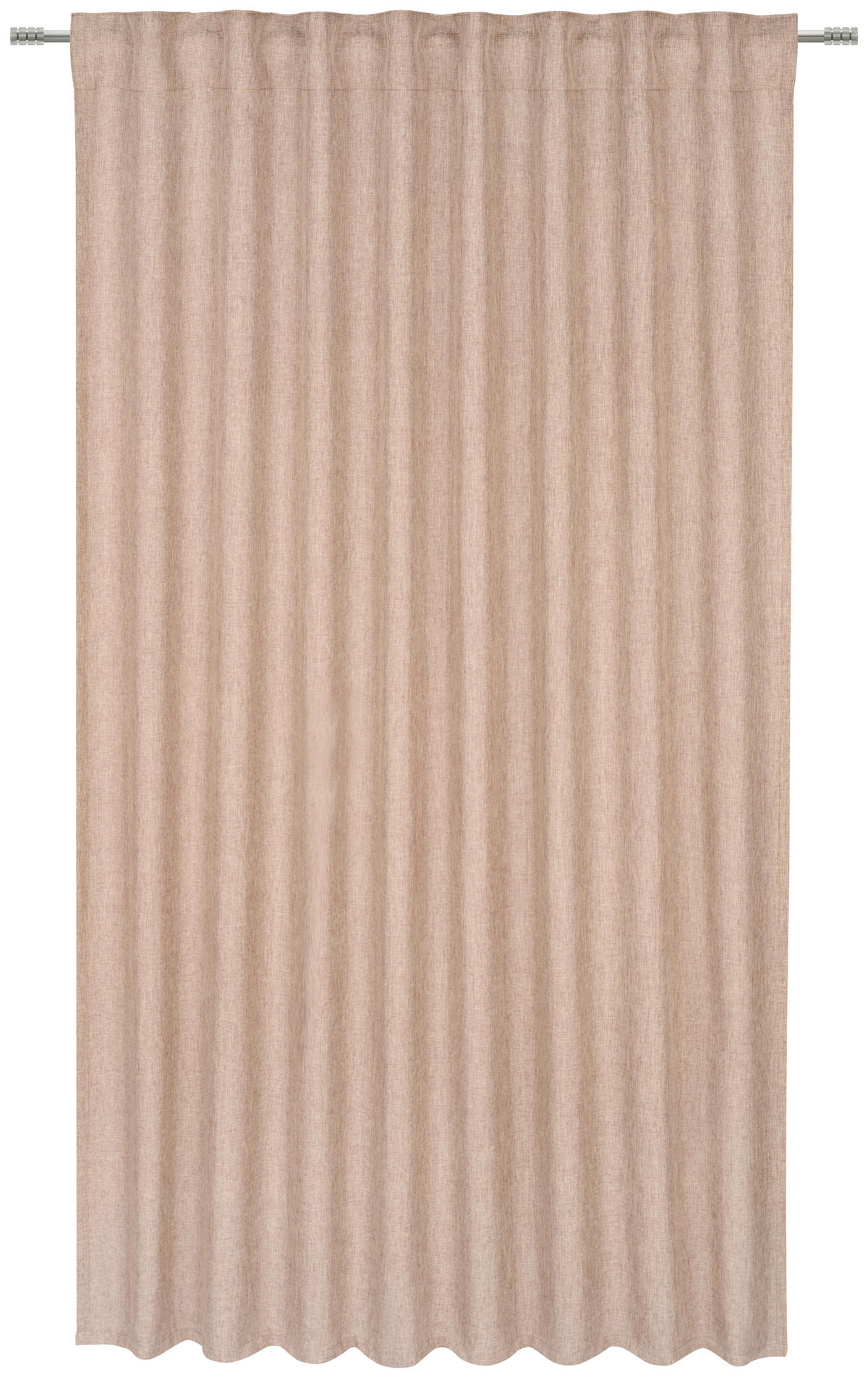 HOTOVÝ ZÁVĚS, 135/175 cm - barvy lískového ořechu, Basics, textil (135/175cm) - Boxxx