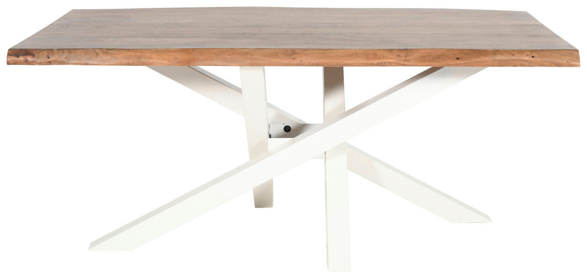 TISCHGESTELL Creme  - Creme, Design, Metall (160/70/72cm) - Landscape