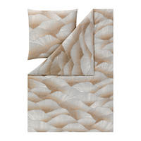 BETTWÄSCHE 2-teilig Alba Flanell 135/200 cm  - Grau, Design, Textil (135/200cm) - Estella