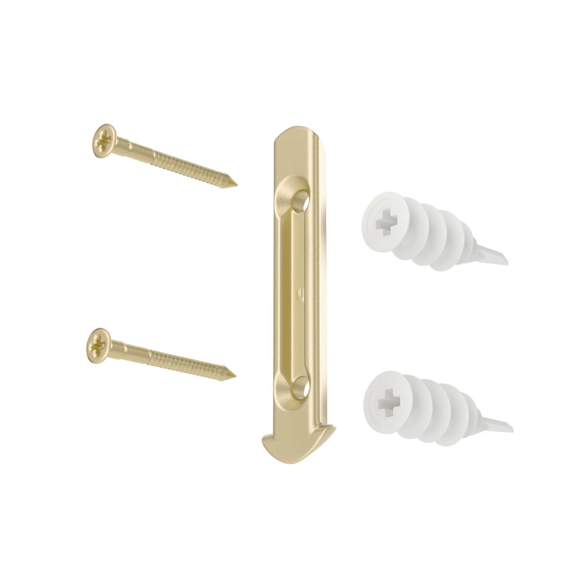 VORHANGSTANGENSET  107-305 cm  - Goldfarben, KONVENTIONELL, Kunststoff/Metall (107-305cm) - Umbra