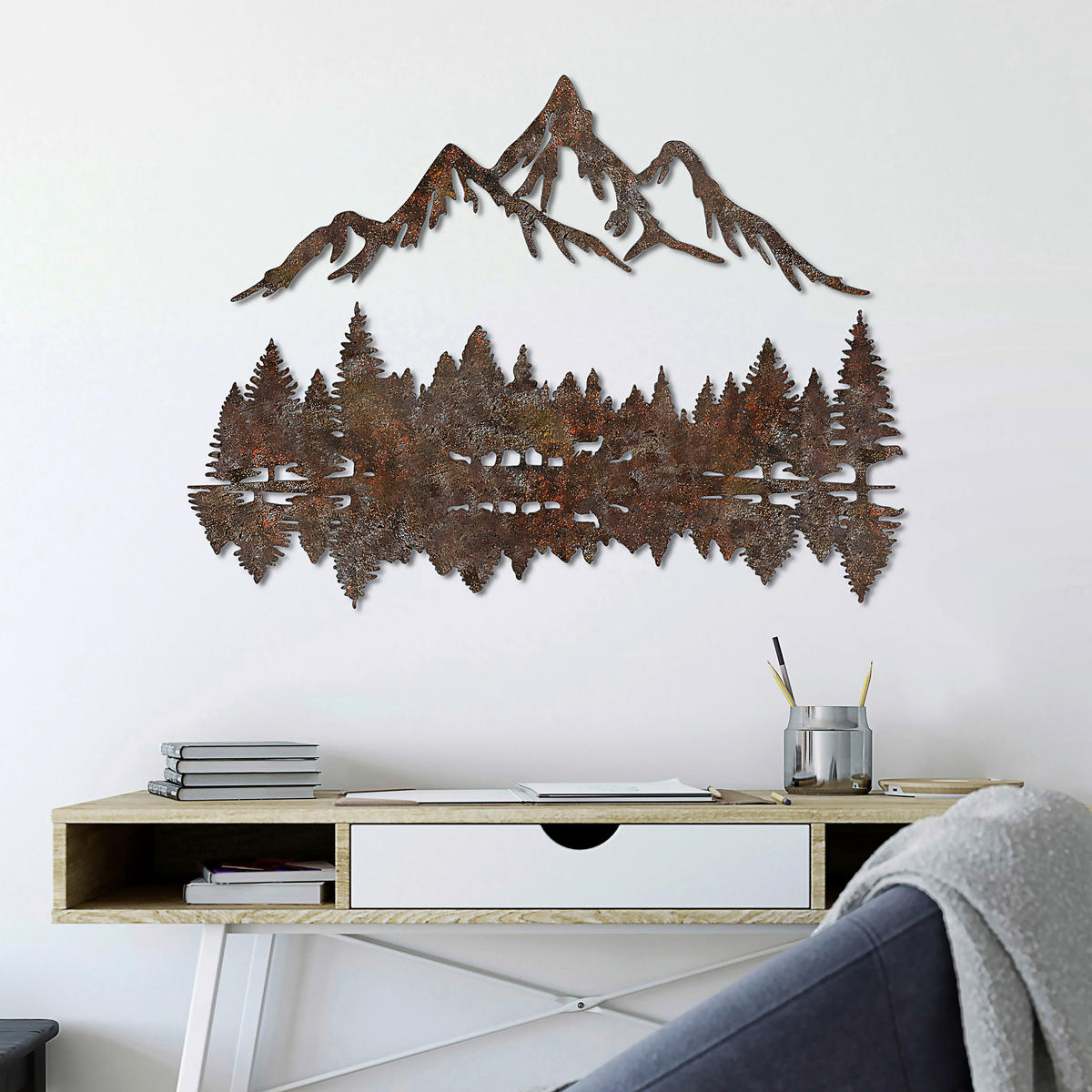 METALLBILD  - Bronzefarben, Basics, Metall (51/70cm)