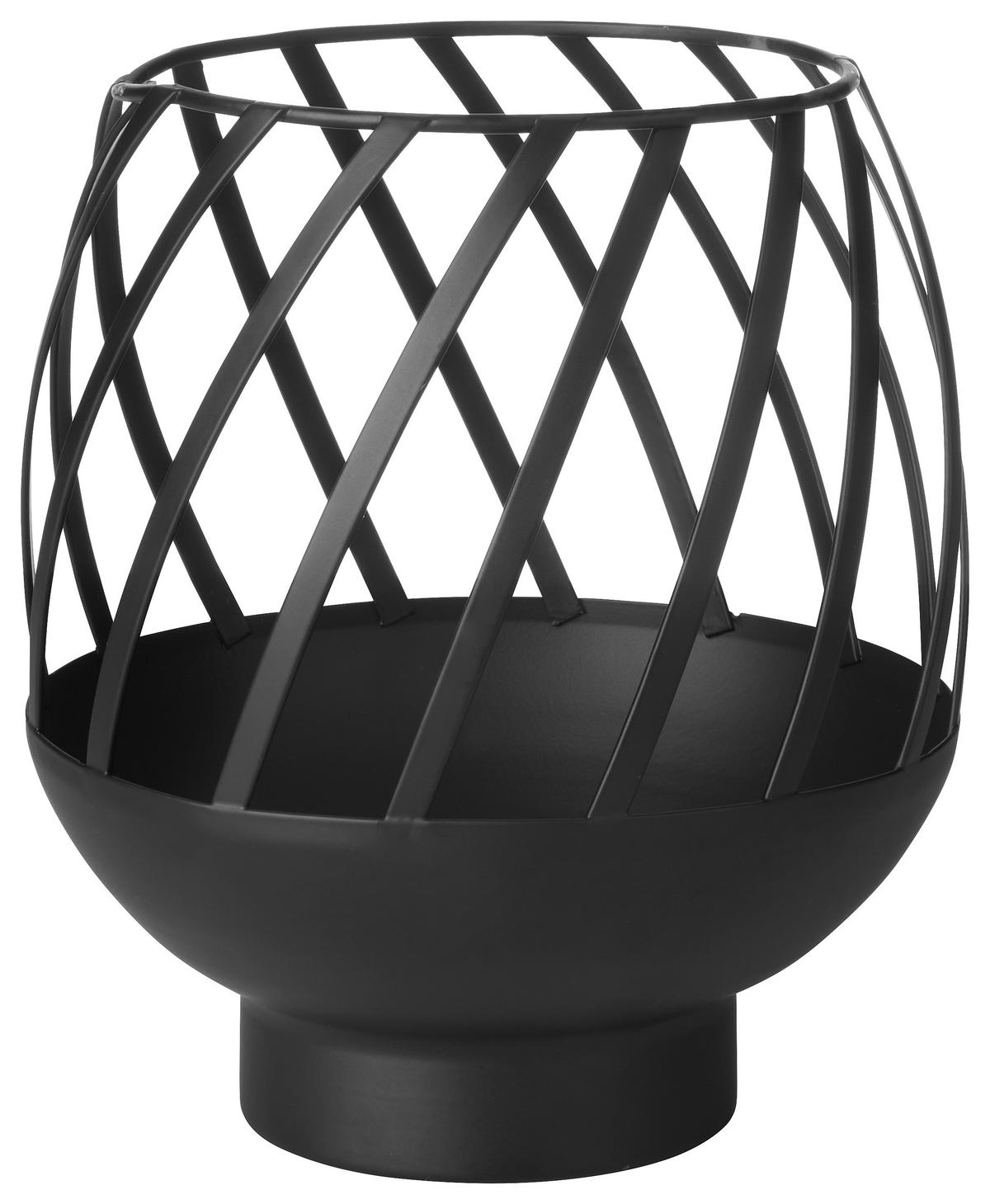 Suport De Lumânare Antivânt - negru, Design, metal (18,5/21cm) - Ambia Home