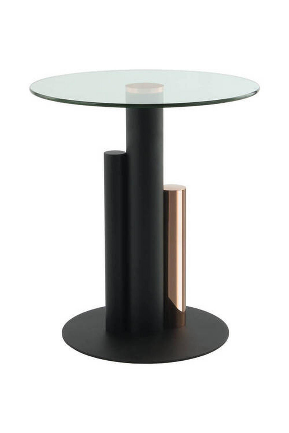 BEISTELLTISCH in Metall, Glas 46/46/52 cm  - Goldfarben, Modern, Glas/Metall (46/46/52cm) - Kayoom