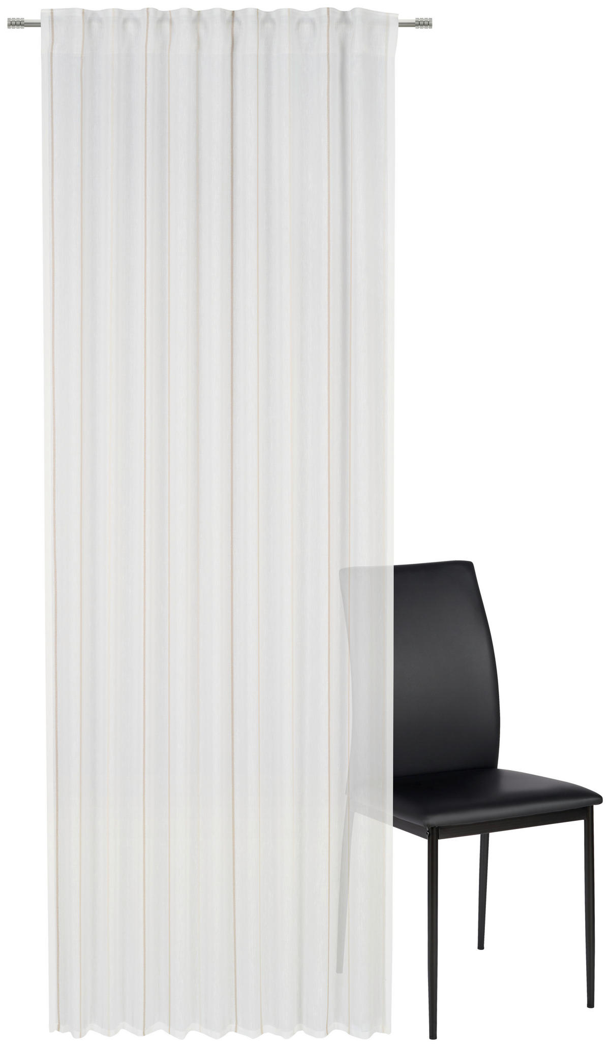 KOMBINOVANA ZAVESA braon, krem, bež - braon/bež, Dizajnerski, tekstil (140/245cm) - Esposa