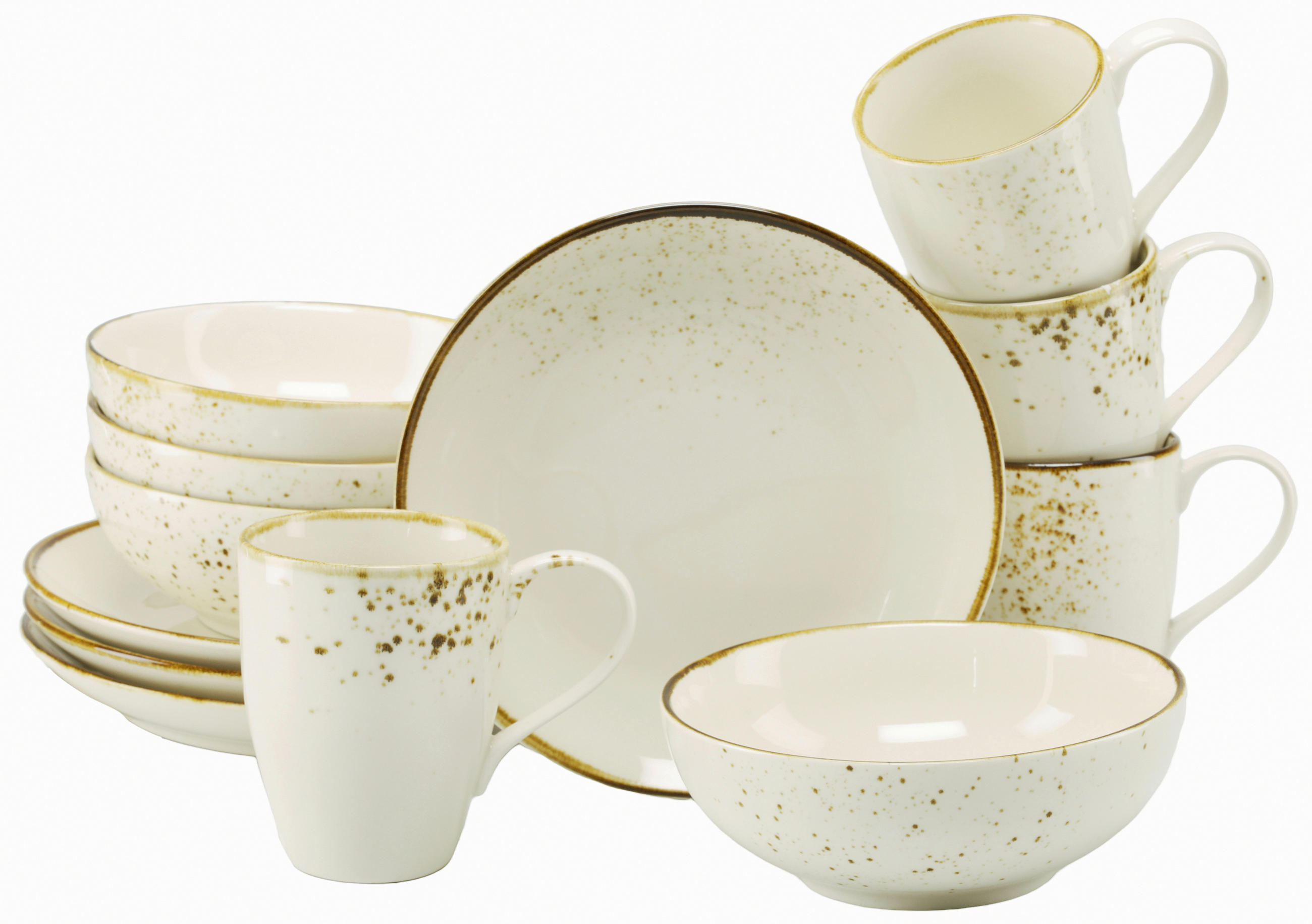 FRUKOSTSERVIS Nature Collection Creme  - cremefärgad, Basics, keramik - Creatable