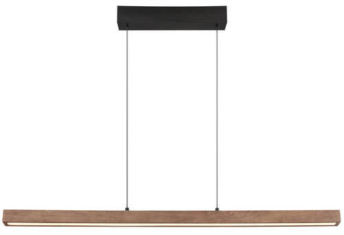 VISEČA LED-SVETILKA   //3000 K/230 V/ - črna/temno rjava, Natur, kovina/umetna masa (115/4,5/150cm) - Globo