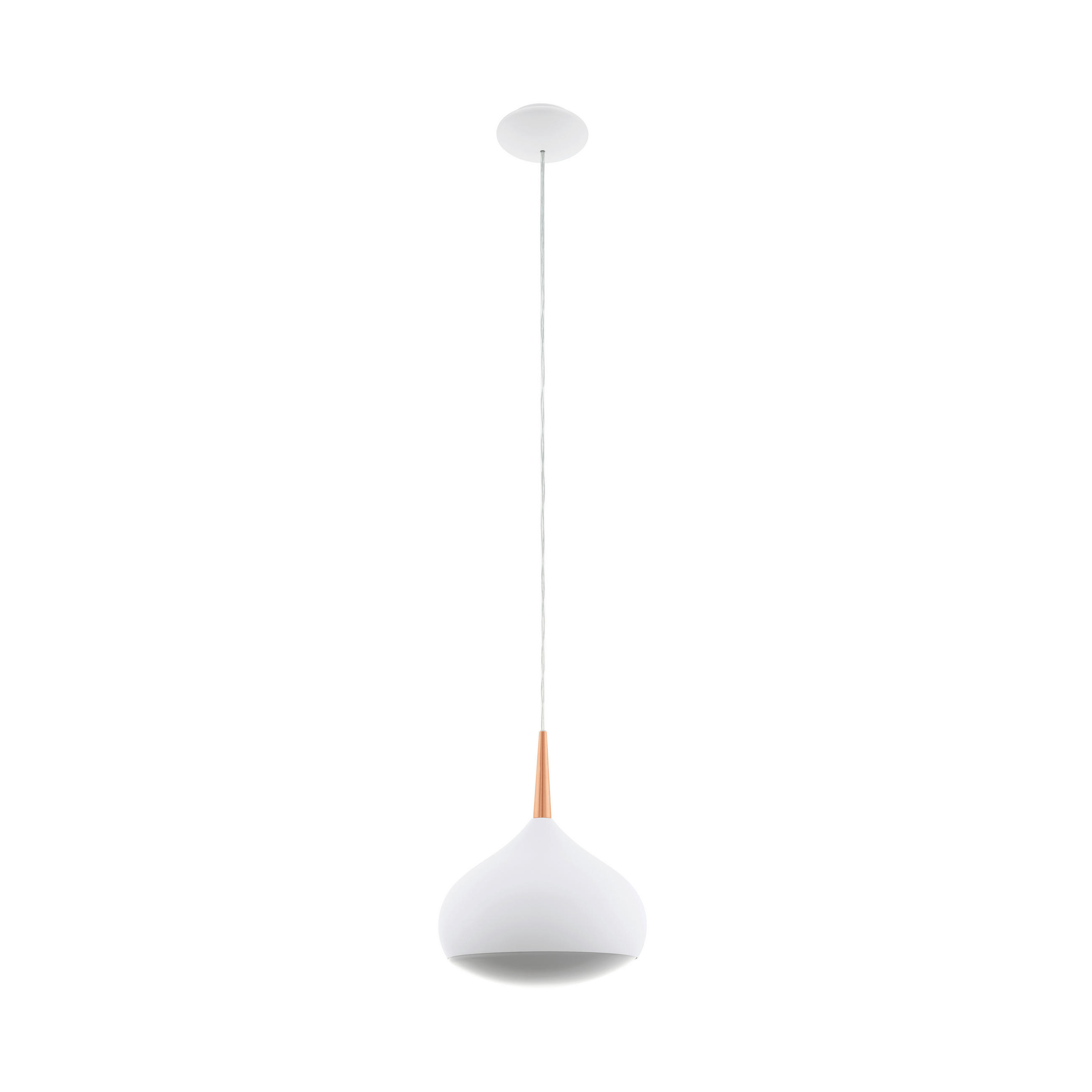 LED-HÄNGELEUCHTE COMBA-CONNECT - Weiß/Kupferfarben, Design, Kunststoff/Metall (29/150cm)