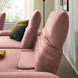 ECKSOFA  in Teddystoff Altrosa  280/170-195 cm  - Schwarz/Altrosa, Design, Textil/Metall (280/170-195cm) - Dieter Knoll