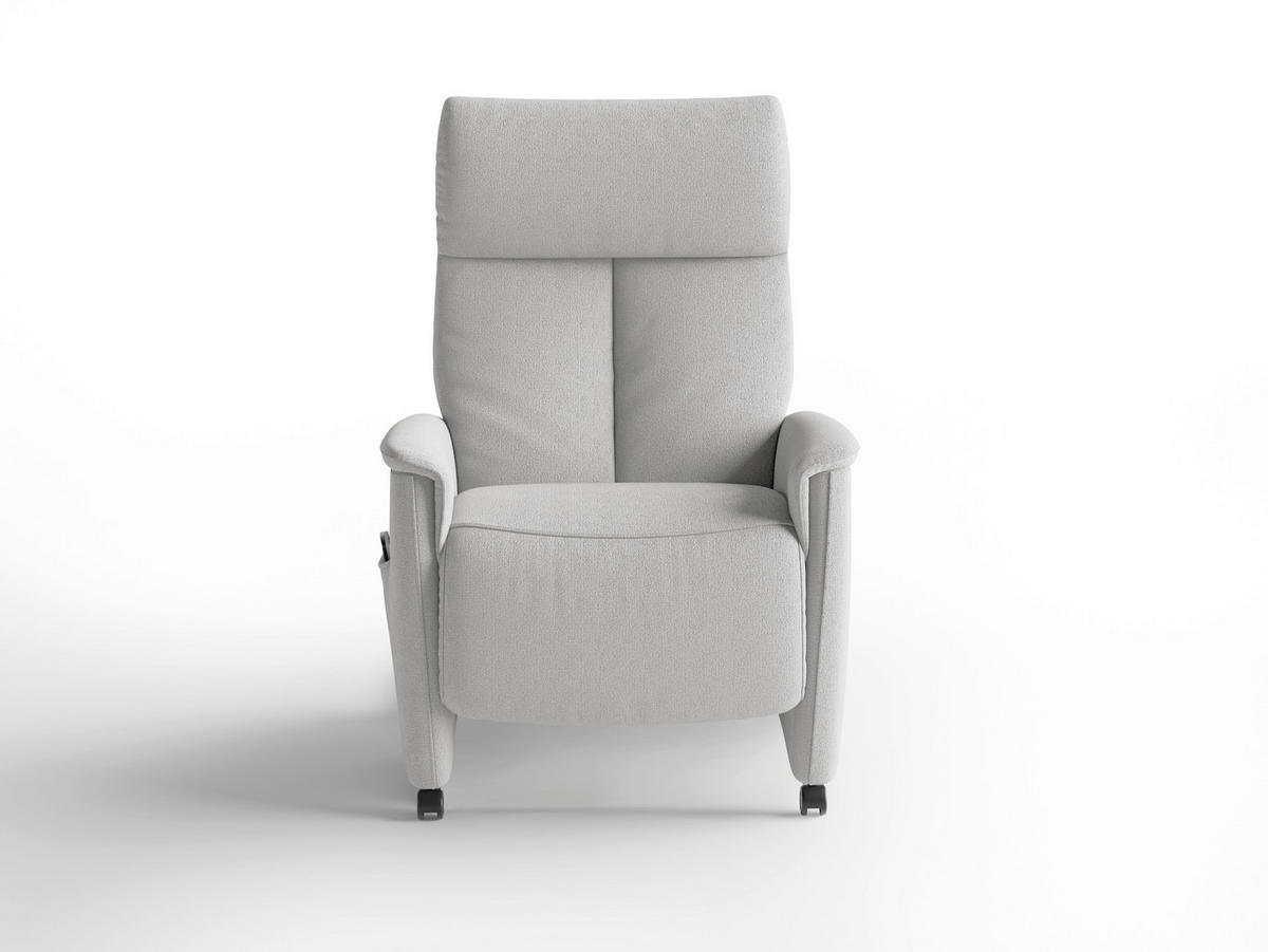 RELAXSESSEL Textil Silberfarben  - Silberfarben/Schwarz, Basics, Kunststoff/Textil (76/110/84cm) - Sit & More