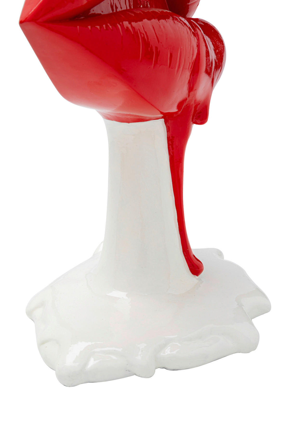 SKULPTUR - Rot/Weiß, KONVENTIONELL, Kunststoff (20/25/14cm) - Kare-Design